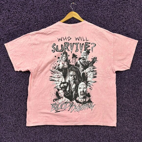 Bloody Disgusting x Terrifier Horror Movie Collage Tshirt size Extra Large - Picture 1 of 6